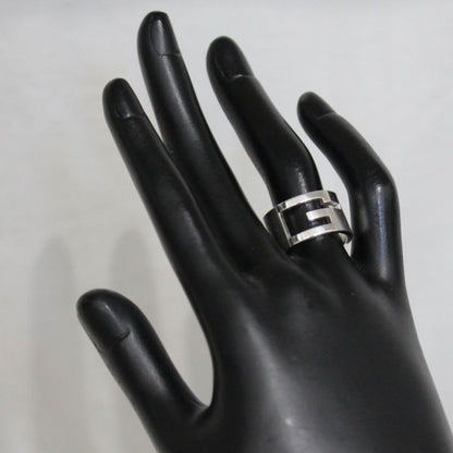 Gucci Wide Logo Ring No 14 Silver 925 E1183