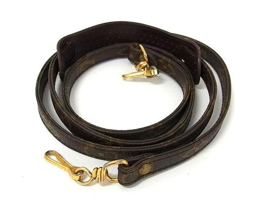 Louis Vuitton Monogram Bag Shoulder Strap Crossbody Shoulder Women Brown