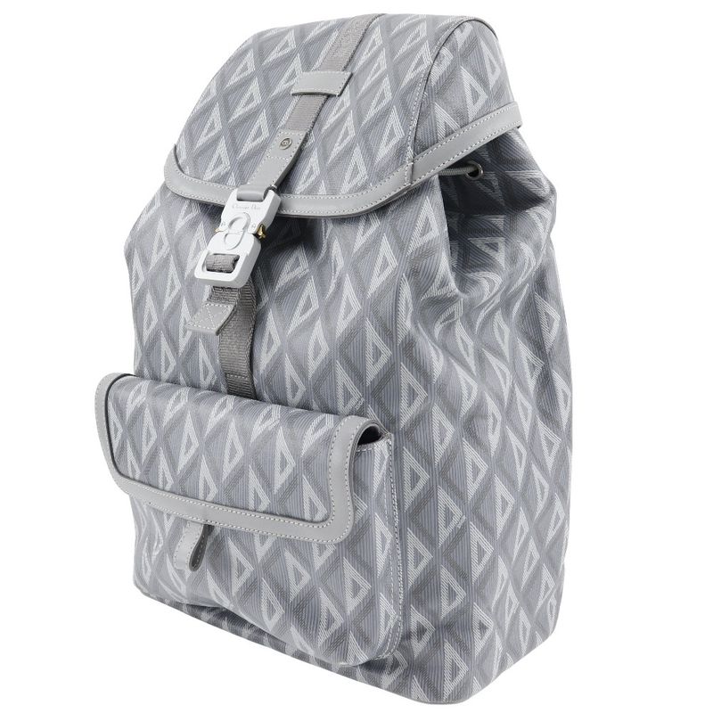 Dior Christian Dior HIT THE ROAD Backpack 1esba021cdp PVC Gray Men's Backpack/da