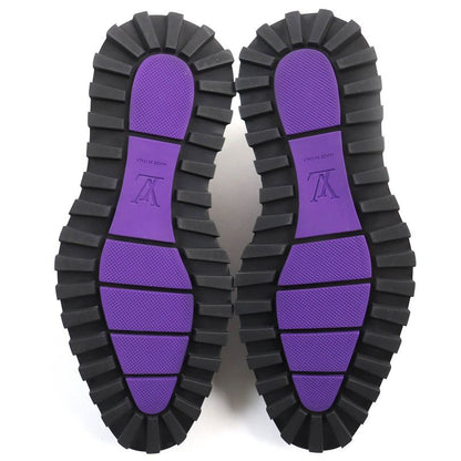 Louis Vuitton Congrès Line Plain Toe Derby Shoes Leather Shoes Purple Gradient