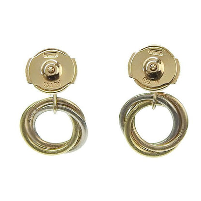 Cartier Trinity Earrings 18K Yellow Gold 18K White Gold 18K Pink Gold 750 Three