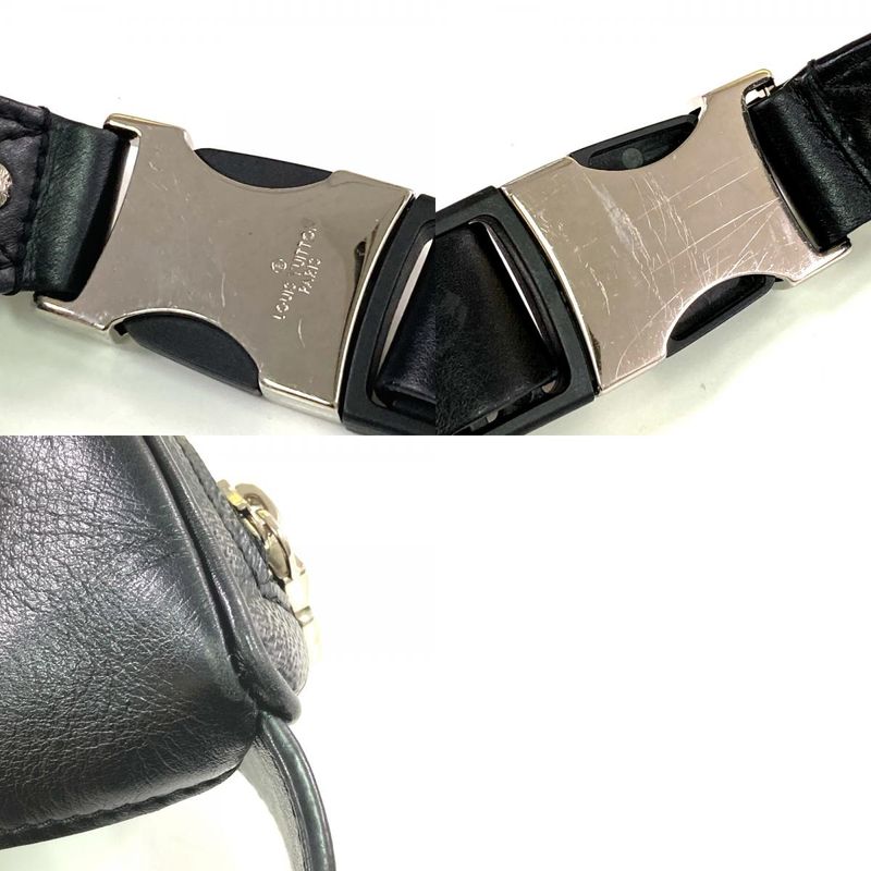 Louis Vuitton Body Bag Bum Bag N40362 Damier Graphite Canvas Black