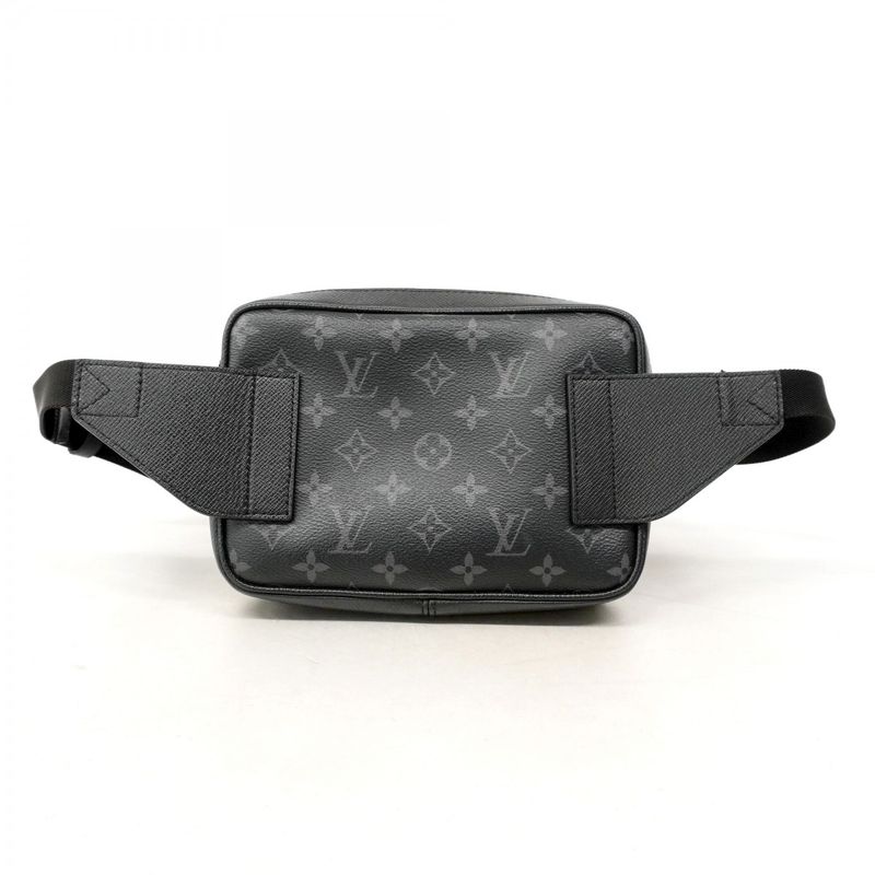 Louis Vuitton Waist Bag Taiga Llama Bum Bag Outdoor M30245 Black Men's
