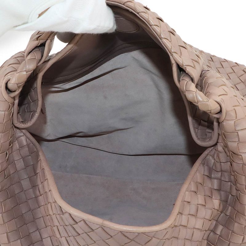 Bottega Veneta Intrecciato One Shoulder Bag Leather Brown Intrecciato Shoulder
