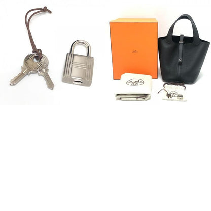 Hermes Handbag Picotin Lock PM Picotin PM Taurillon Clemence Svhardware Black