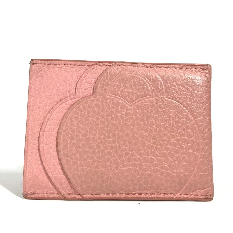 Tiffany & Co Card Case Return To Heart Leather Pink