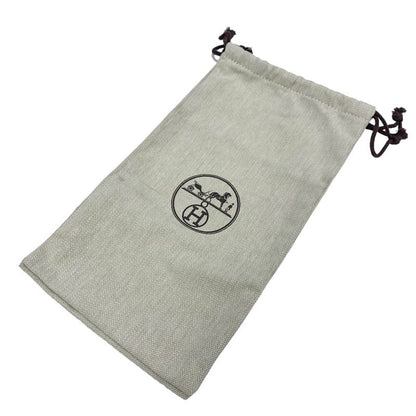 Hermes Transat Sandals Shoes Leather Silver Flat Sandals Kelly Hardware