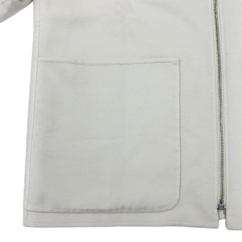 Hermes Outer Blouson Jacket Chaine D'ancre Cashmere White