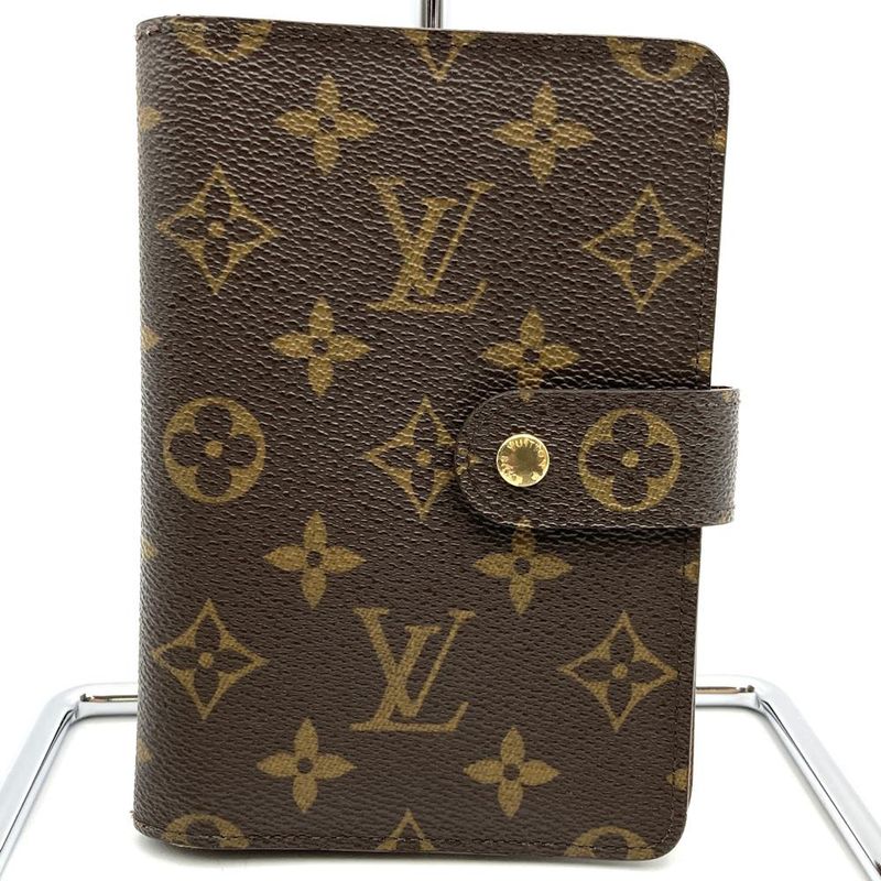Louis Vuitton M61207 Porte Papier Zip Monogram Canvas Brown Bifold Wallet