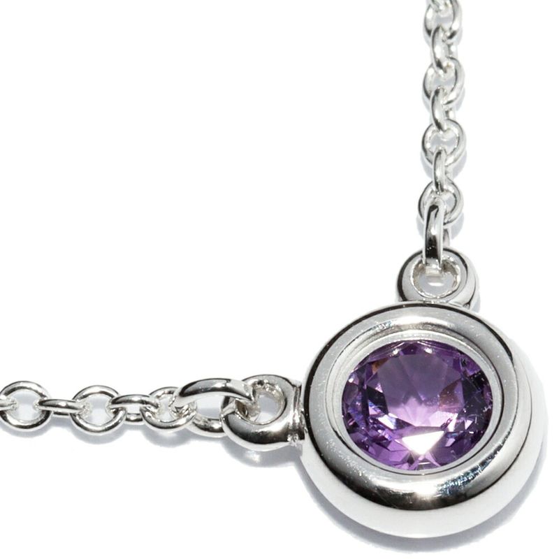 Tiffany & Co Pendant Necklace SV Amethyst 1P (014ct) Elsa Peretti By-the-yard