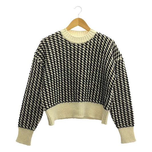 Bottega Veneta - Textured Knit Sweater Knitwear - S - Black White - Women's
