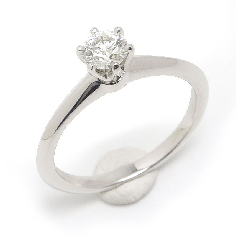 Tiffany & Co Solitaire Ring Approx 11.5 Pt950 0.39ct 1 Grain