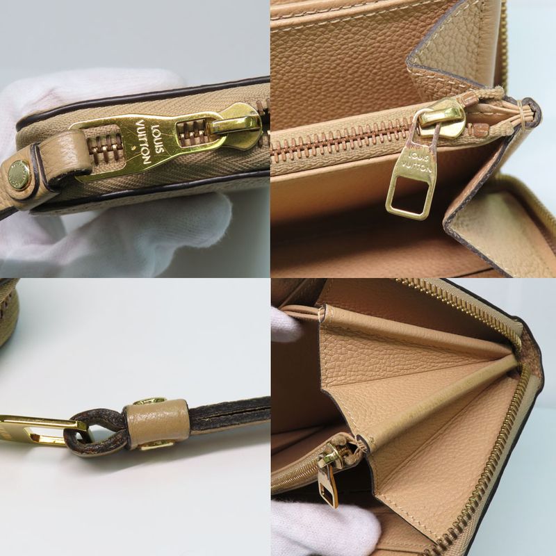 Louis Vuitton Zippi-wallet M60746 Monogram Empreinte Dune Beige Long