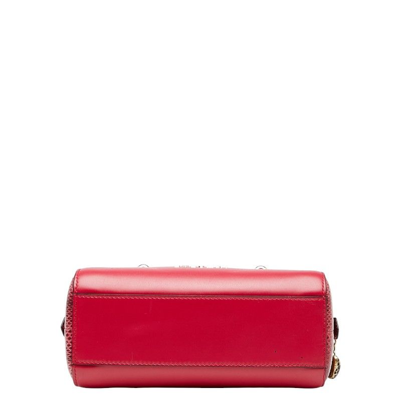 Bulgari Serpenti Scaglie Handbag Shoulder Bag 2WAY Pink Leather Women Bvlgari