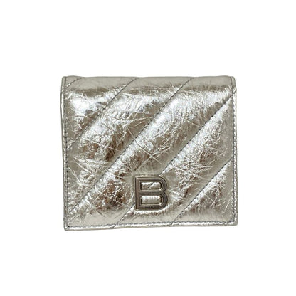 Balenciaga Bifold Wallet - 766461 Silver Leather