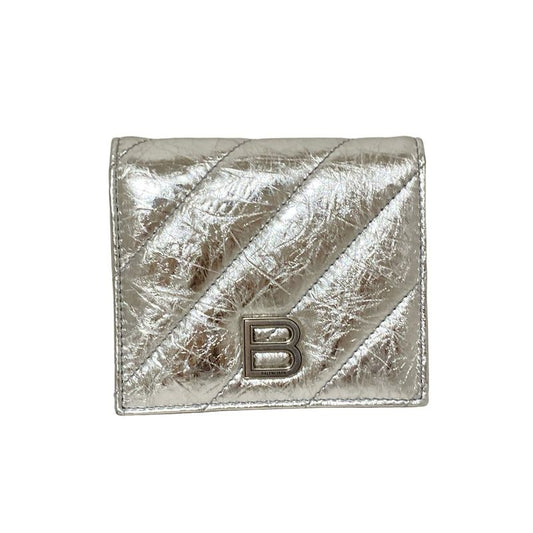 Balenciaga Bifold Wallet - 766461 Silver Leather