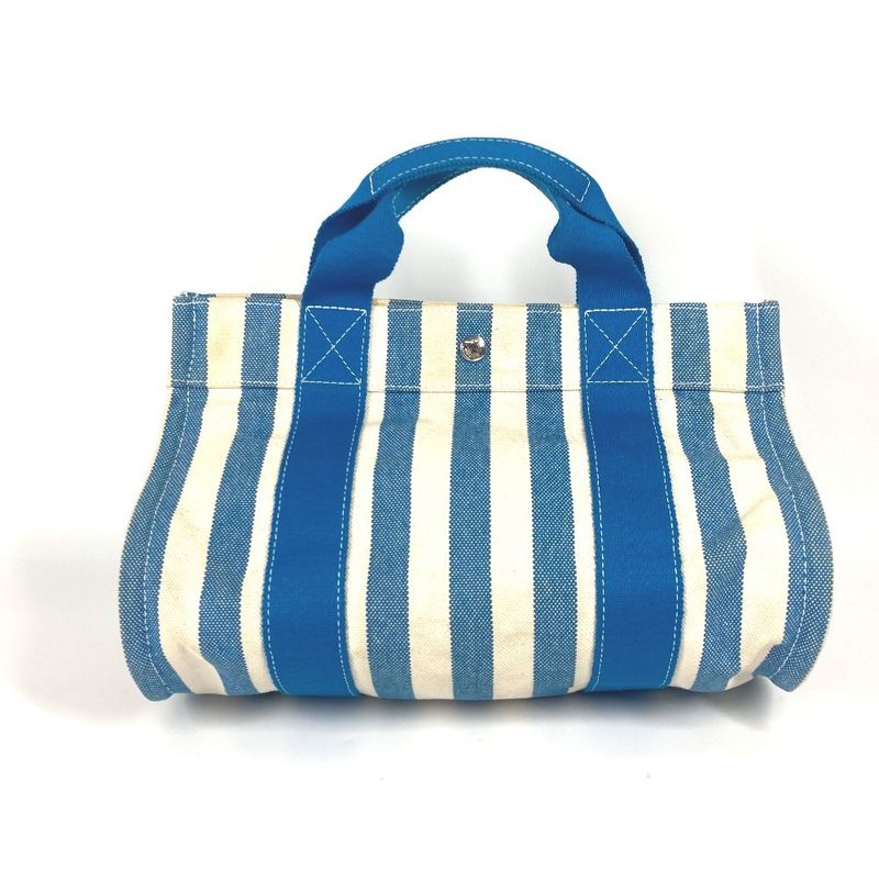Hermes Handbag Cannes PM Canvas Blue