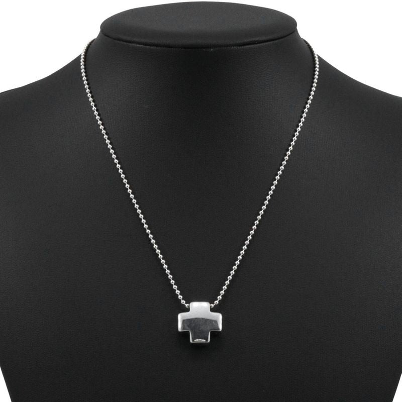 Tiffany & Co Roman Cross Ball Chain Silver 925 Ladies 13.9g Necklace