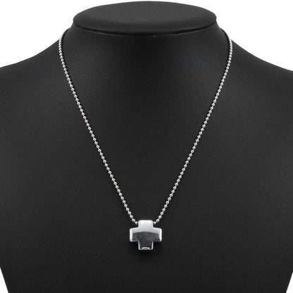 Tiffany & Co Roman Cross Ball Chain Silver 925 Ladies 13.9g Necklace