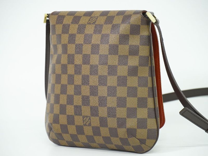 Authentic Louis Vuitton LV Musette Salsa Long Damier Ebène Shoulder Bag