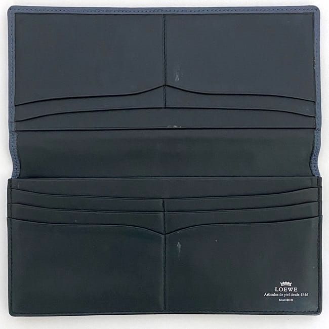 Loewe Folding Long Wallet Ec21115 Light Navy Anagram Wallet