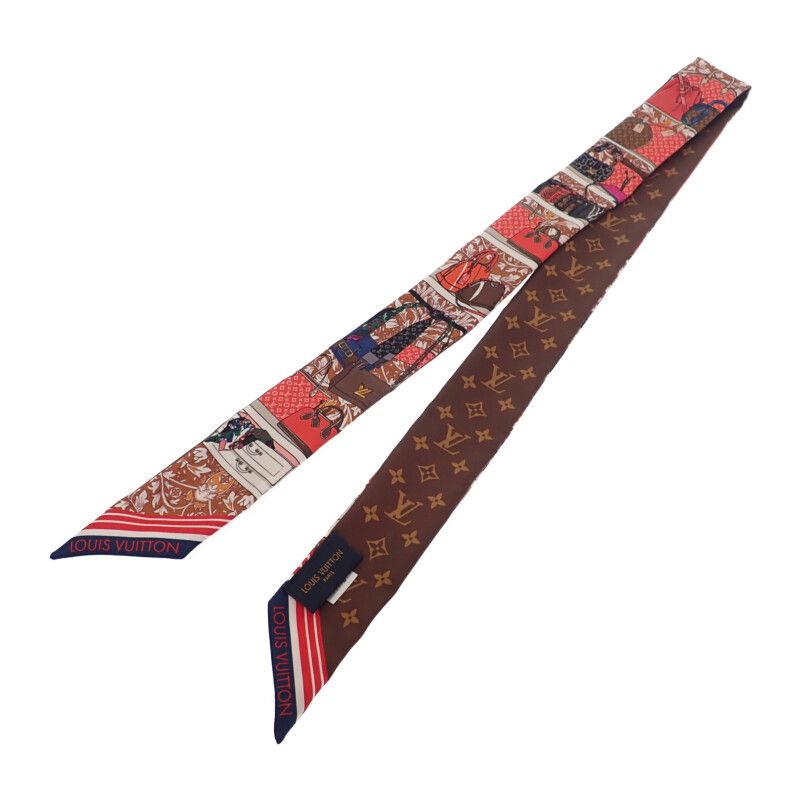 Louis Vuitton Bandeau BB Privé M76111 Monogram Scarf Silk Brown Multi Ladies