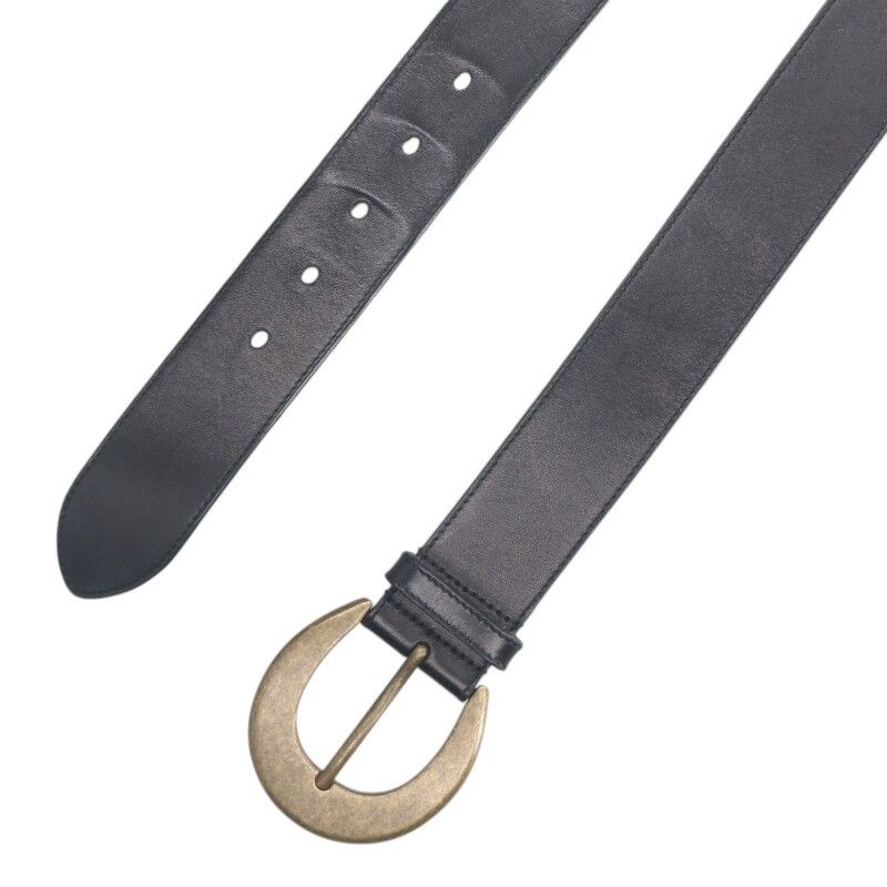 Saint Laurent Paris 606346 Metal Buckle Leather Belt Men's 85