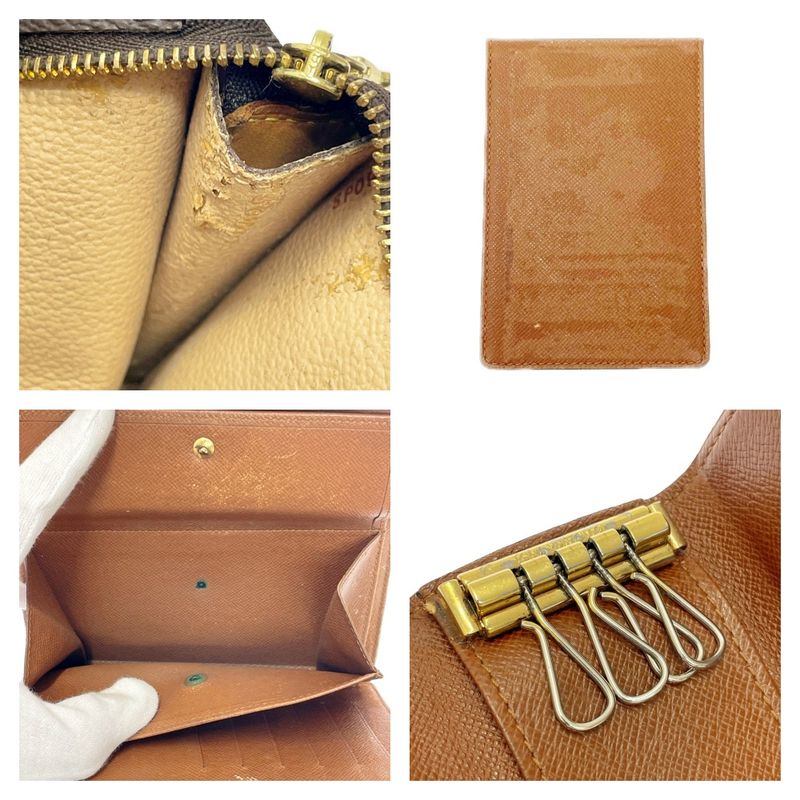 Louis Vuitton Monogram PVC Set of 4 Wallets Brown 395757 Long Wallet