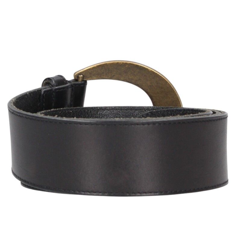 Saint Laurent Paris 606346 Metal Buckle Leather Belt Men's 85