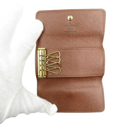 Louis Vuitton Multicles 4 Monogram M69517 4 IC Chip Brown Key Case LV 0517