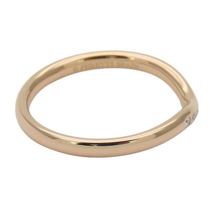 Tiffany & Co Ring - Ring Curved Band 18K Pink Gold Diamond Approx 2.47g Pink