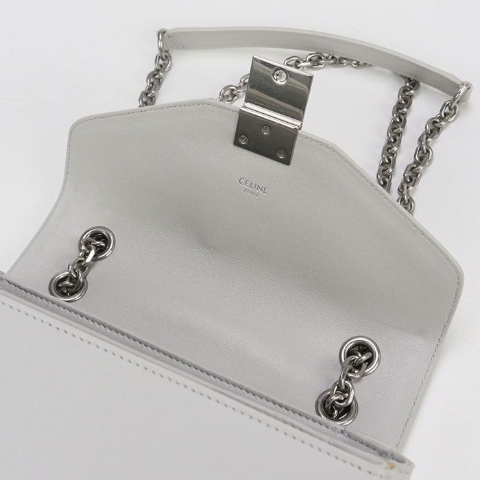 Celine Chain 18725 3BFB Shoulder Bag Leather Women