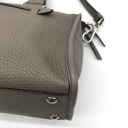 Prada Leather 2-Way Bag Gray