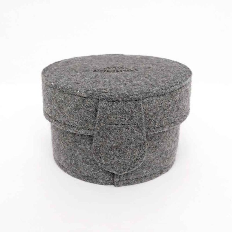 Hermes Sugar Box Gray Felt Accessory Case Interior Miscellaneous Goods