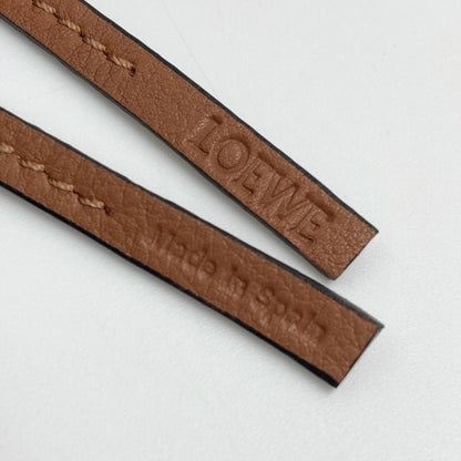 Loewe Anagram Bag Charm C621232x83 Brown Leather Key Holder