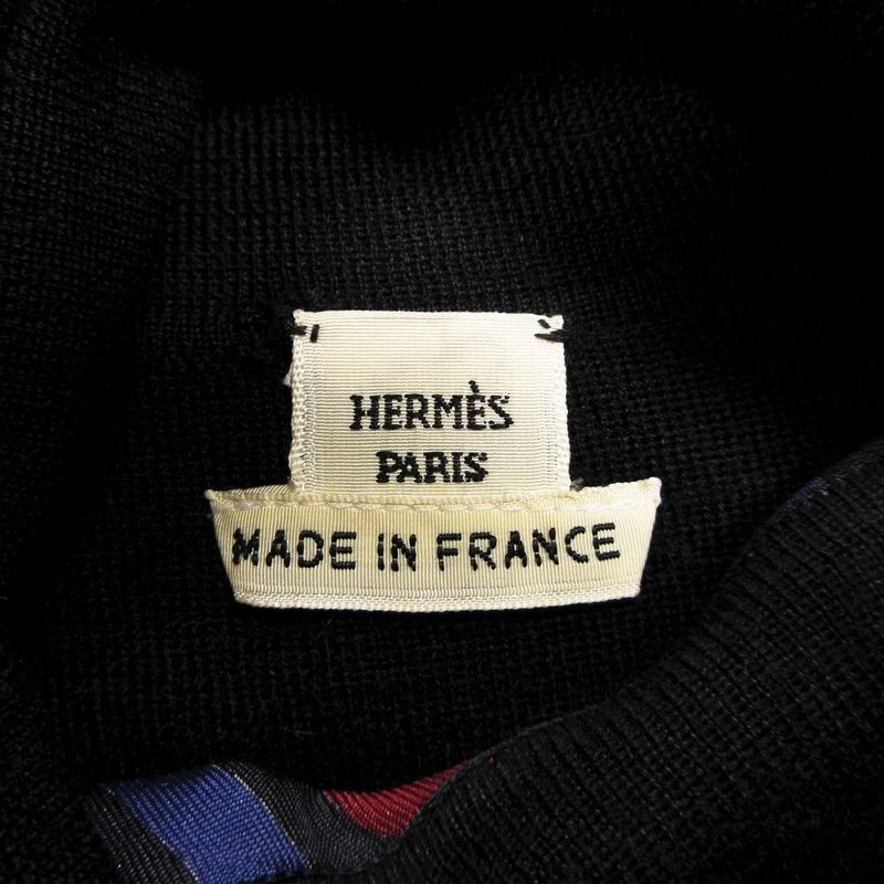 Hermes LA Fabrique des Rubans Turtleneck Cashmere Silk Dress Size S Women