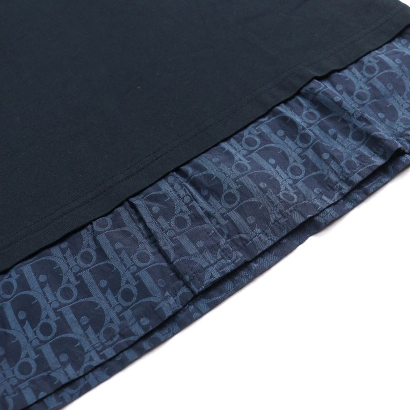 DIOR Homme 21SS 113j632a0677 Oblique Layered OVER TEE 100% Cotton Oblique