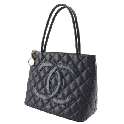 Chanel Reprint Tote A01804 Caviar Skin Black Ladies Tote Bag