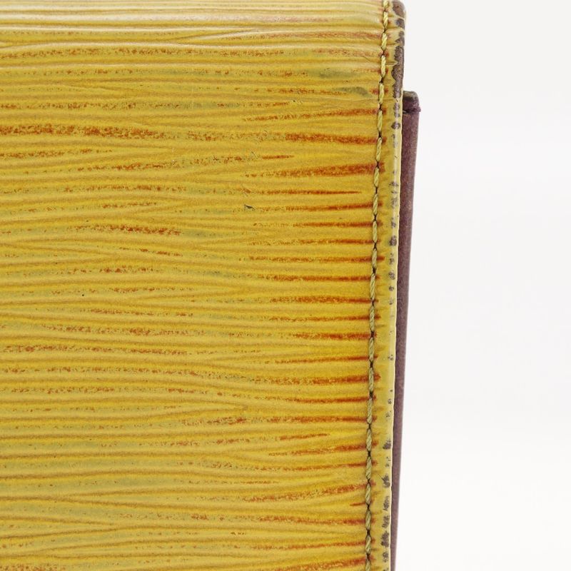 Louis Vuitton Ludlow M63309 Epi Leather Tassili Yellow Ca0935 Unisex Coin Case