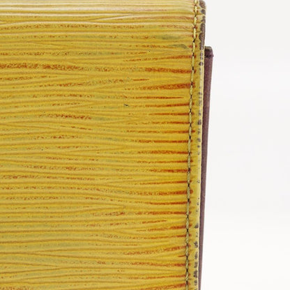 Louis Vuitton Ludlow M63309 Epi Leather Tassili Yellow Ca0935 Unisex Coin Case