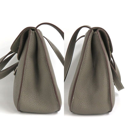 Hermes Alzan 31 Taurillon Clemence Etain Silva-hardware R 2014 Gray