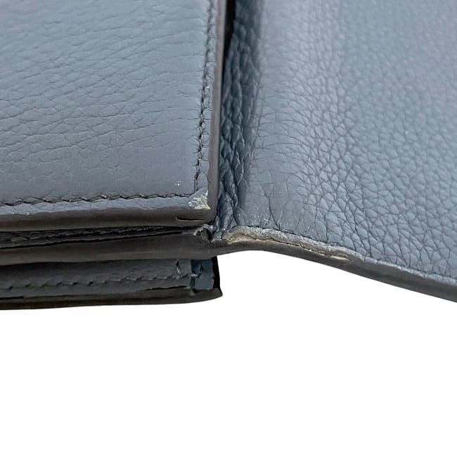 Fendi Fold Wallet Gray Peekaboo 8m0438 Excellent Condition Leather