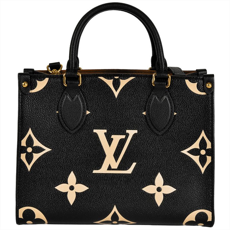 Louis Vuitton On The Go PM Handbag Monogram Empreinte M45659 Black