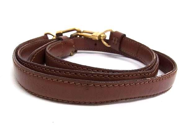 Louis Vuitton Leather Shoulder Strap For Bag Shoulder Crossbody Ladies Brown