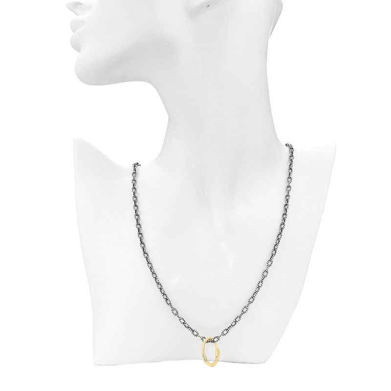 Gucci Necklace Gold Snake Ring Silver/gold