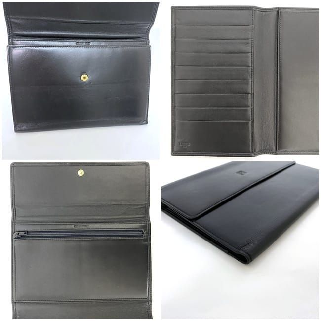 Loewe Trifold Wallet Ec21948 Black Anagram Nappa