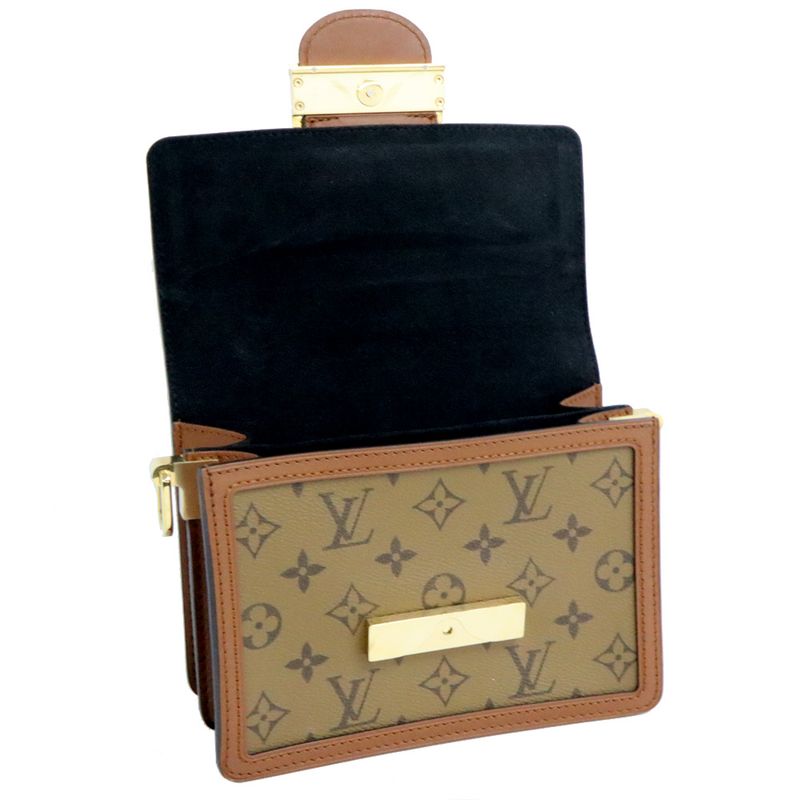 Louis Vuitton Monogram Reverse Dauphine Mini Shoulder Bag M44580 Brown