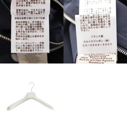 Hermes 24 Nylon Lamb Leather Blouson Bomber Jacket Outerwear H452820hk0144 Navy