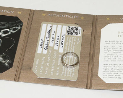 Bulgari Ring 18K White Gold Diamond 7p(020ct) Roman Sorbet Ring 354002