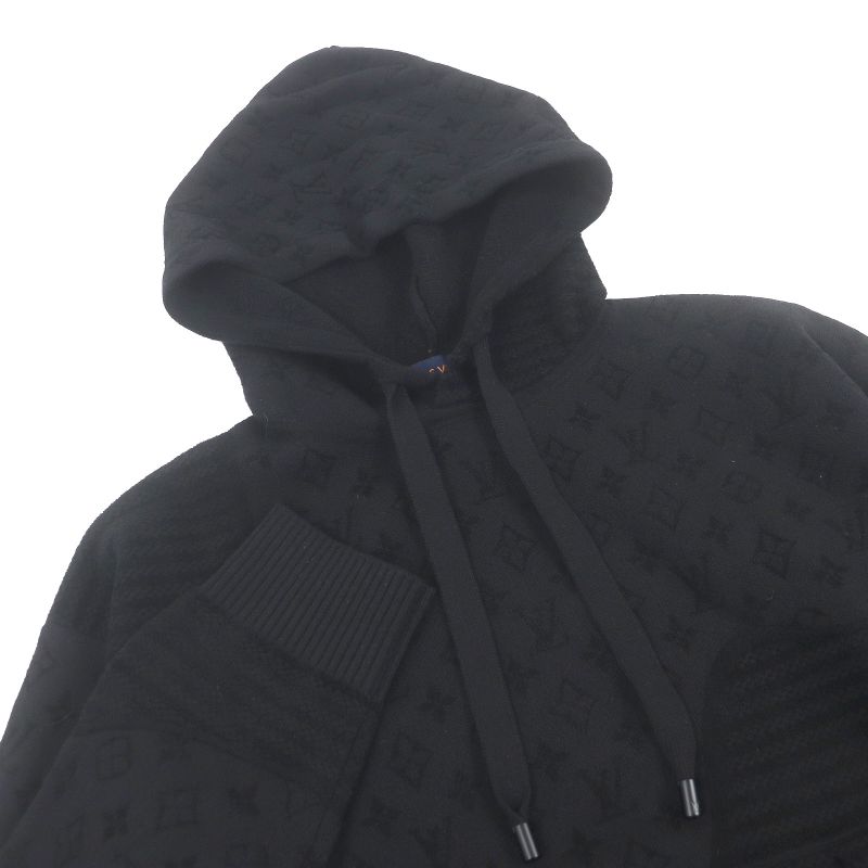 Louis Vuitton 25SS 1ahcmw Graphic Jacquard Hoodie Monogram Pullover Knit Hoodie